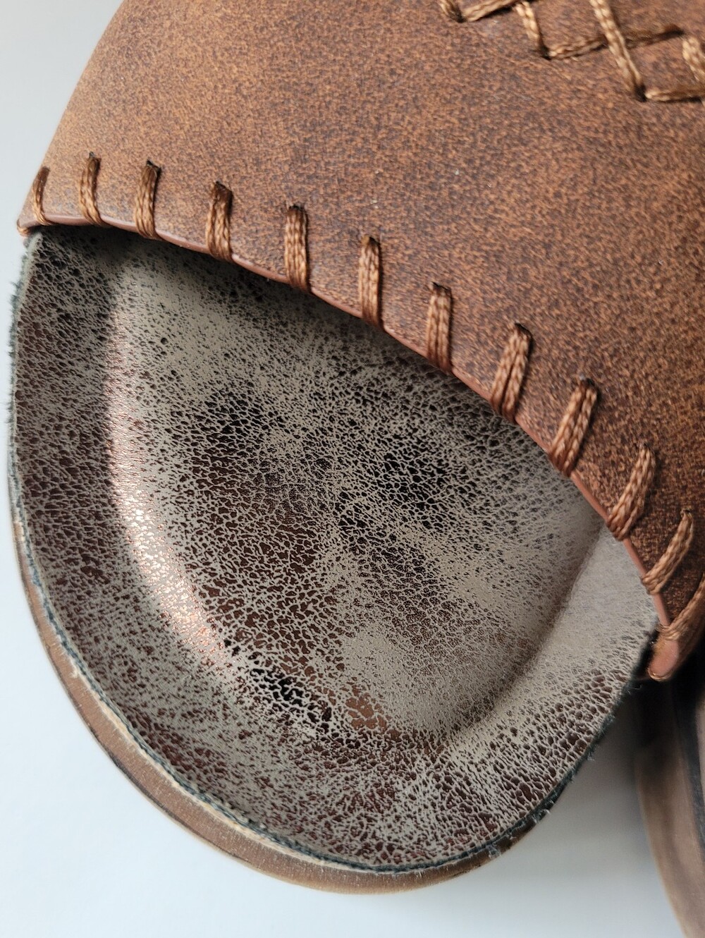 Natural Reflections Lisle Comfort Slip-On Wedge Sandals in Brown/Cognac US 8 - Picture 16 of 16